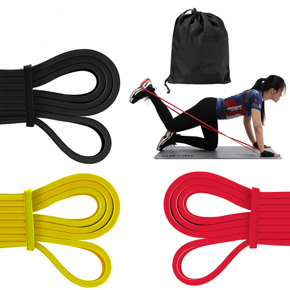Fitness Weerstandsbanden - Set van 3 - Inclusief opbergtas - Earkings