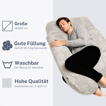 Pregnancy pillow Side sleeping pillow 140x80cm