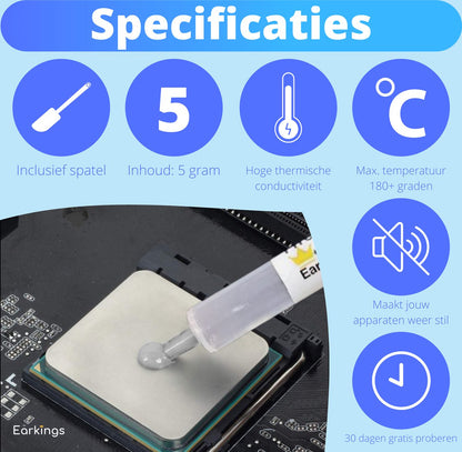 Koelpasta Thermal Paste - CPU Koeler 5 Gram