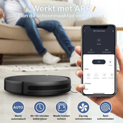 Robotstofzuiger SMART met Dweilfunctie en Laadstation