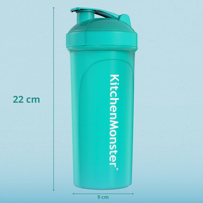 KitchenMonster® Shakebeker set van 2 - blauw/groen