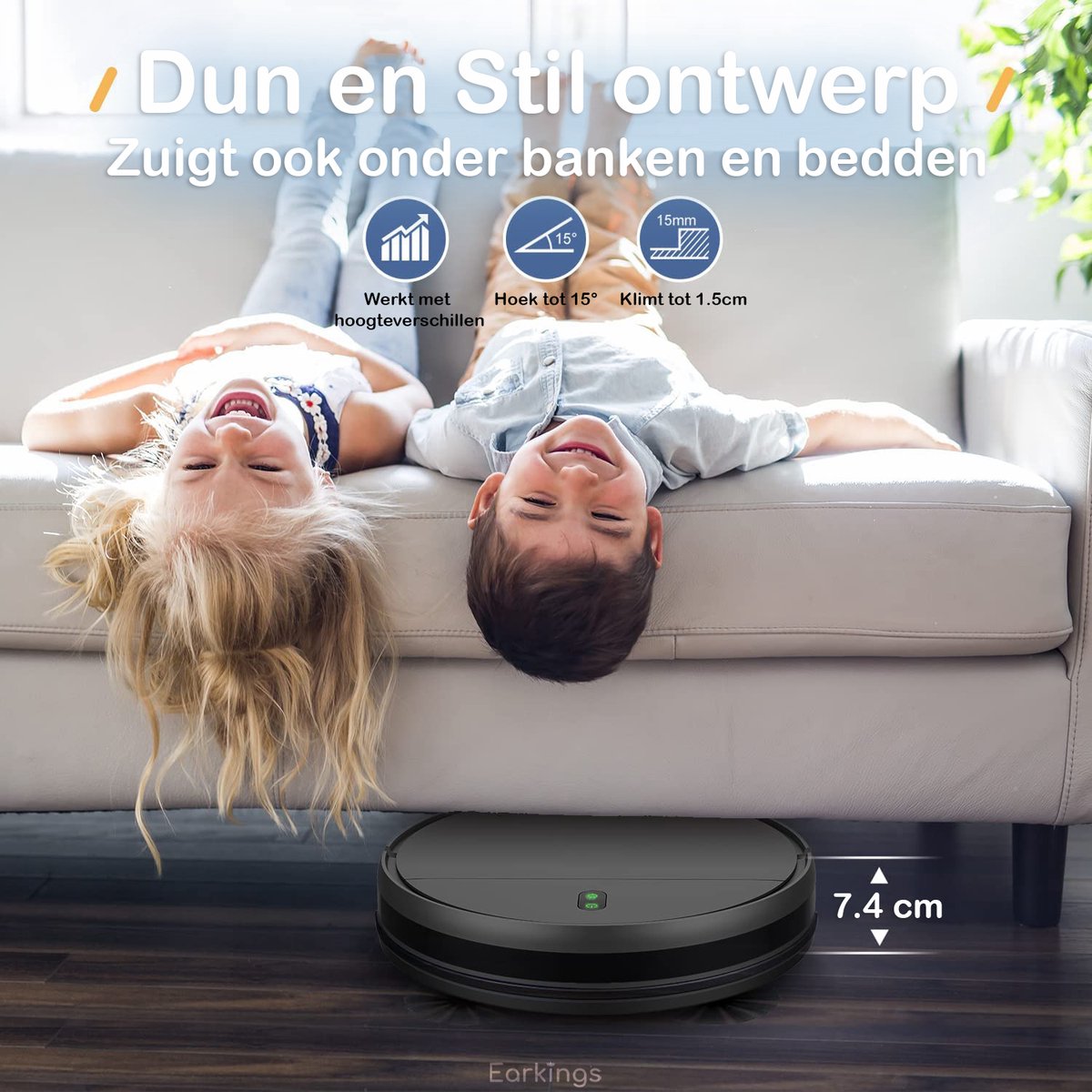 Robotstofzuiger SMART met Dweilfunctie en Laadstation