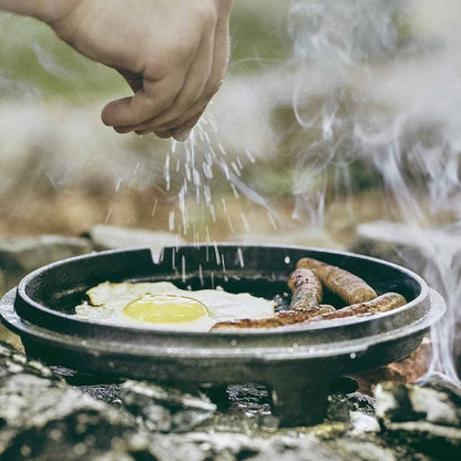 KitchenMonster® Dutch Oven Kookpan - Gietijzeren Pan Ø25.5 met Deksel 5 Liter