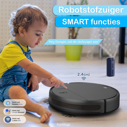 Robotstofzuiger SMART met Dweilfunctie en Laadstation