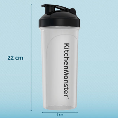 KitchenMonster® Shakebeker set van 2 - transparant