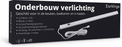 Onderbouwverlichting LED Met Bewegingssensor 30cm - Natuurlijk Wit