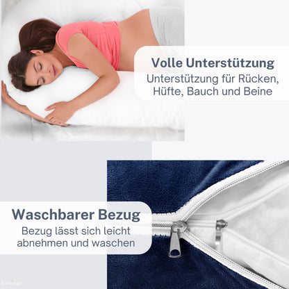 Pregnancy pillow Side sleeping pillow 140x80cm