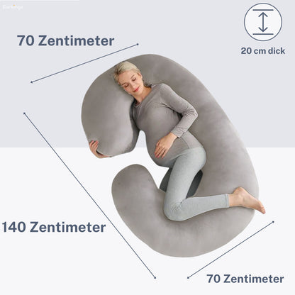 Pregnancy pillow Side sleeping pillow 140x80cm