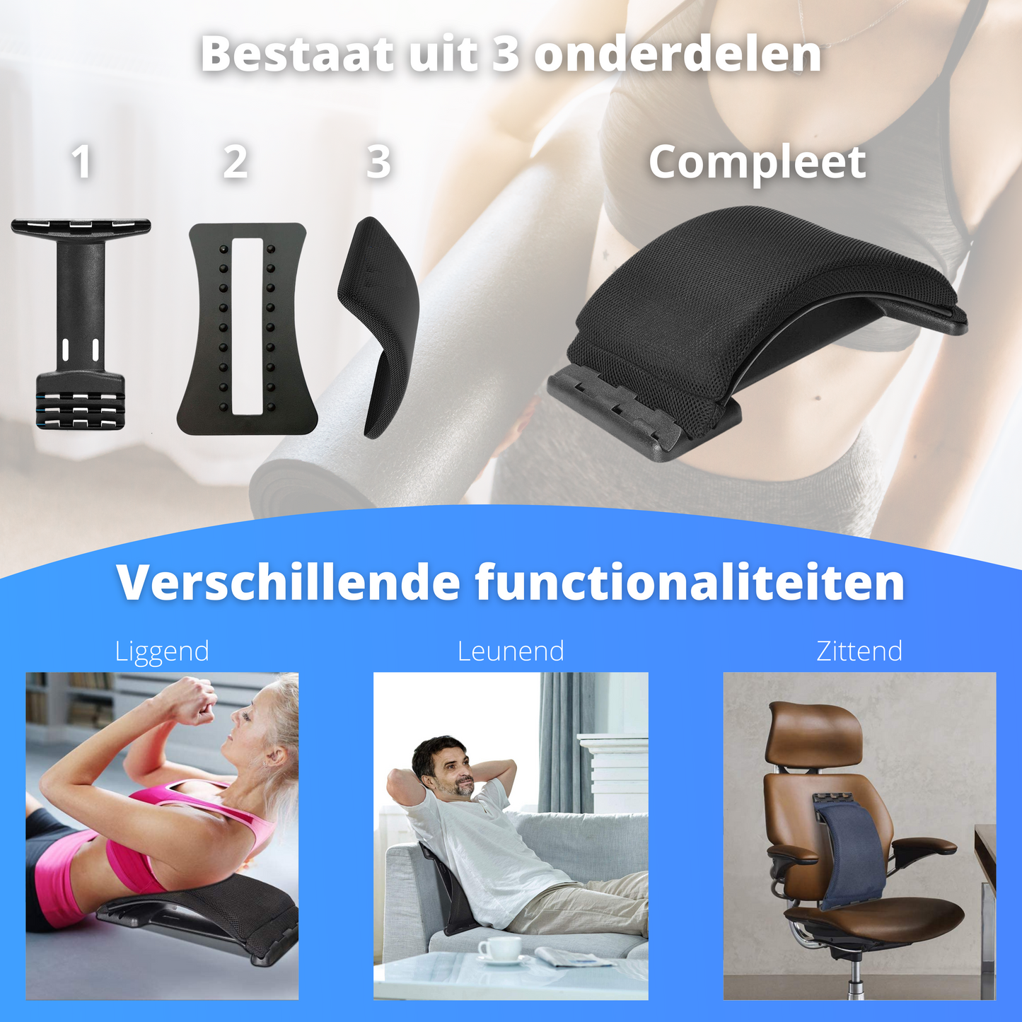 Backstretcher Massage Apparaat met met kussen