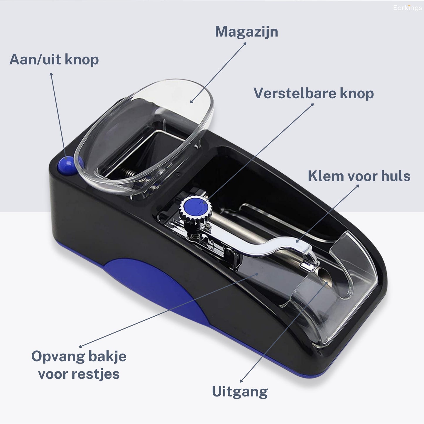 Sigaretten Maker Electrisch - Elektrische Sigarettenmaker - blauw