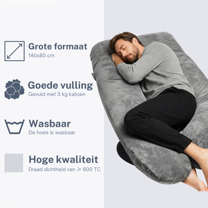 Zijslaapkussen 140x80cm