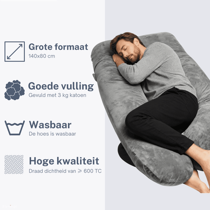 Zijslaapkussen 140x80cm