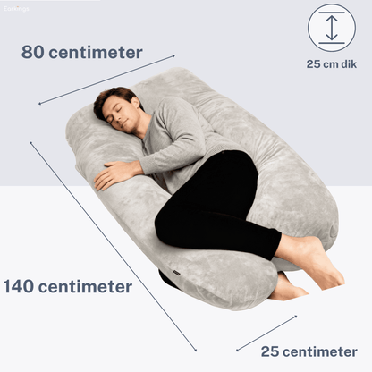 Zijslaapkussen 140x80cm