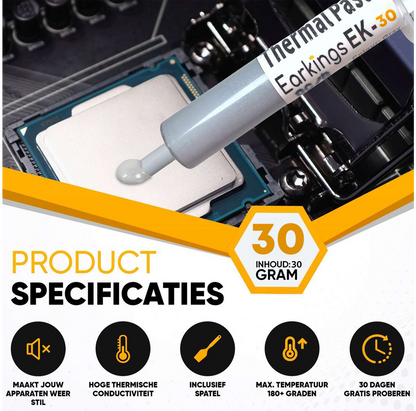 Koelpasta Thermal Paste - CPU Koeler 30 Gram - Earkings