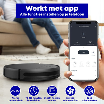 Robotstofzuiger SMART met Dweilfunctie en Laadstation (Tweede Kansje)