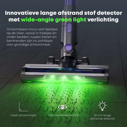 Steelstofzuiger Draadloos met Greenlight - Earkings