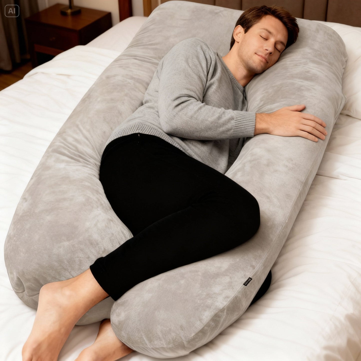 Zijslaapkussen 140x80cm