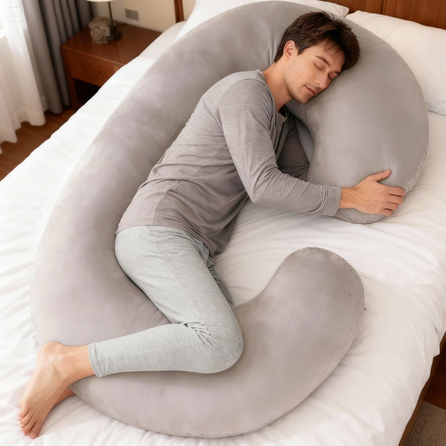 Zijslaapkussen 140x80cm