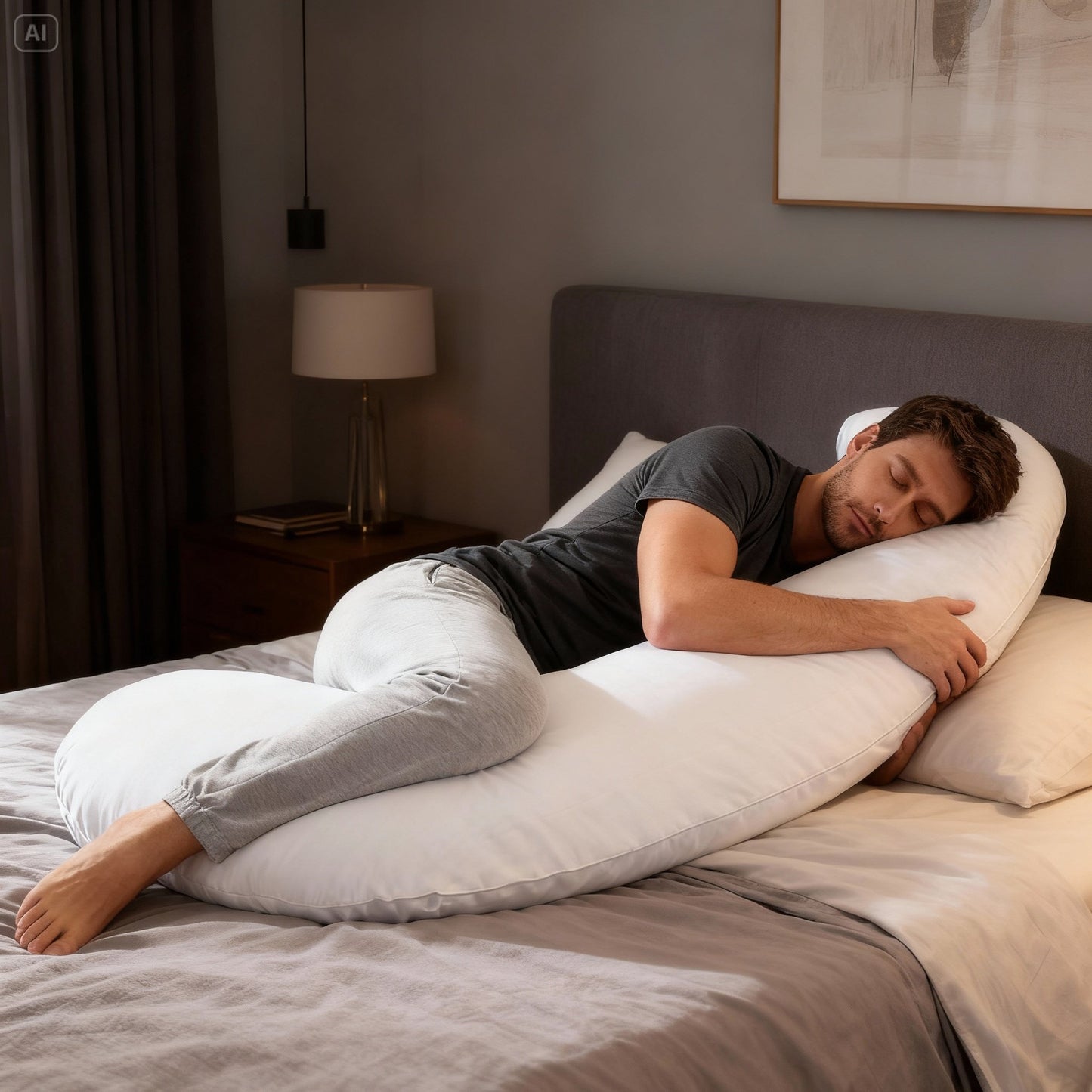 Zijslaapkussen 140x80cm