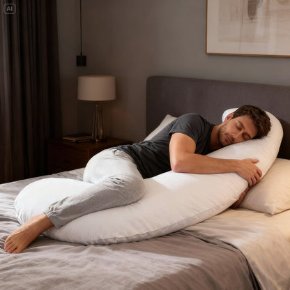 Zijslaapkussen 140x80cm