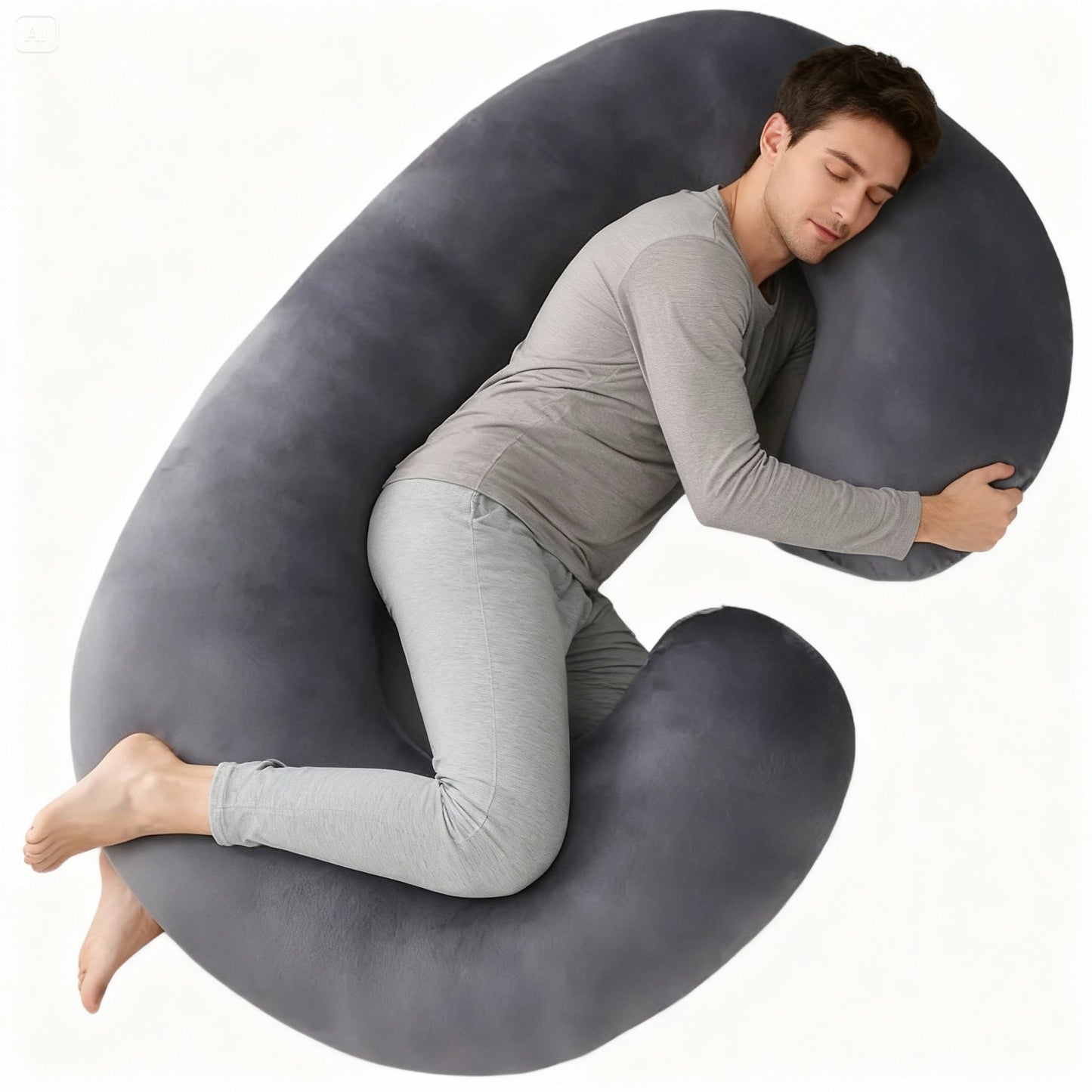 Zijslaapkussen 140x80cm