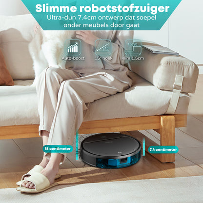 Robot vacuum cleaner SMART with mopping function and charging station