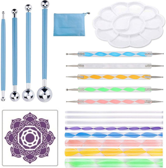 Dotting Tools 20 delig Mandala - inclusief Sjabloon