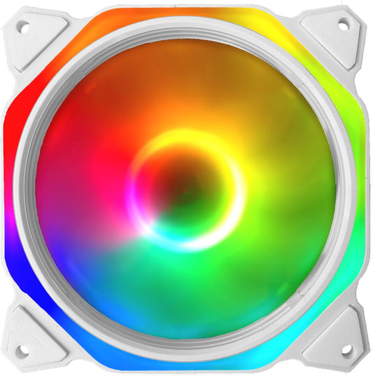 RGB-Lüfter PC-Gehäuselüfter – 120 mm 4-polig – Weiß