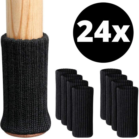 Stuhlbeinschoner Bodenschoner Ø25-50 mm Socken – 24 Stück