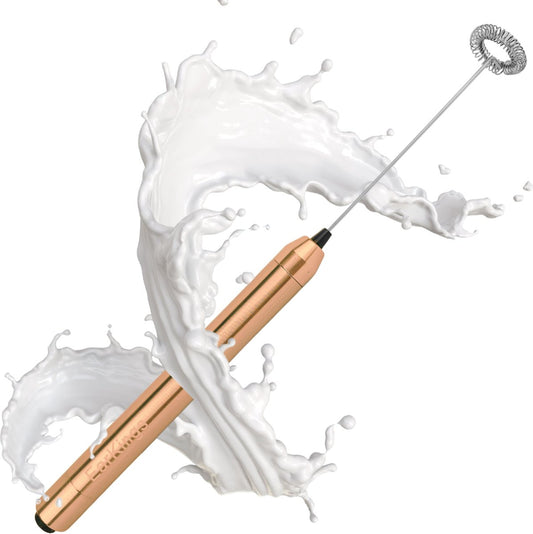 Milk Frother Electric Stainless Steel - Gold