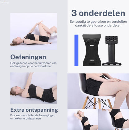 Nekstretcher Nekmassage apparaat - blauw