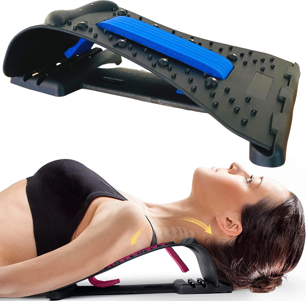 Nekstretcher Nekmassage apparaat - blauw