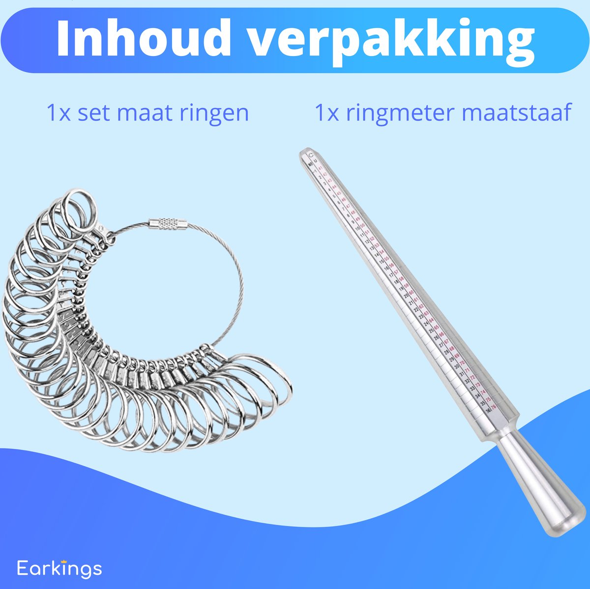 Ringmeter - Ringmaat meter voor elke Ringmaat - Ring sizer