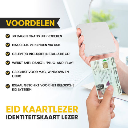 eID Kaartlezer Identiteitskaartlezer - wit