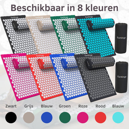 Spijkermat met kussen en met Opbergtas - 8000+ punten - rood