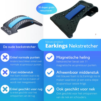 Nekstretcher Nekmassage apparaat - blauw