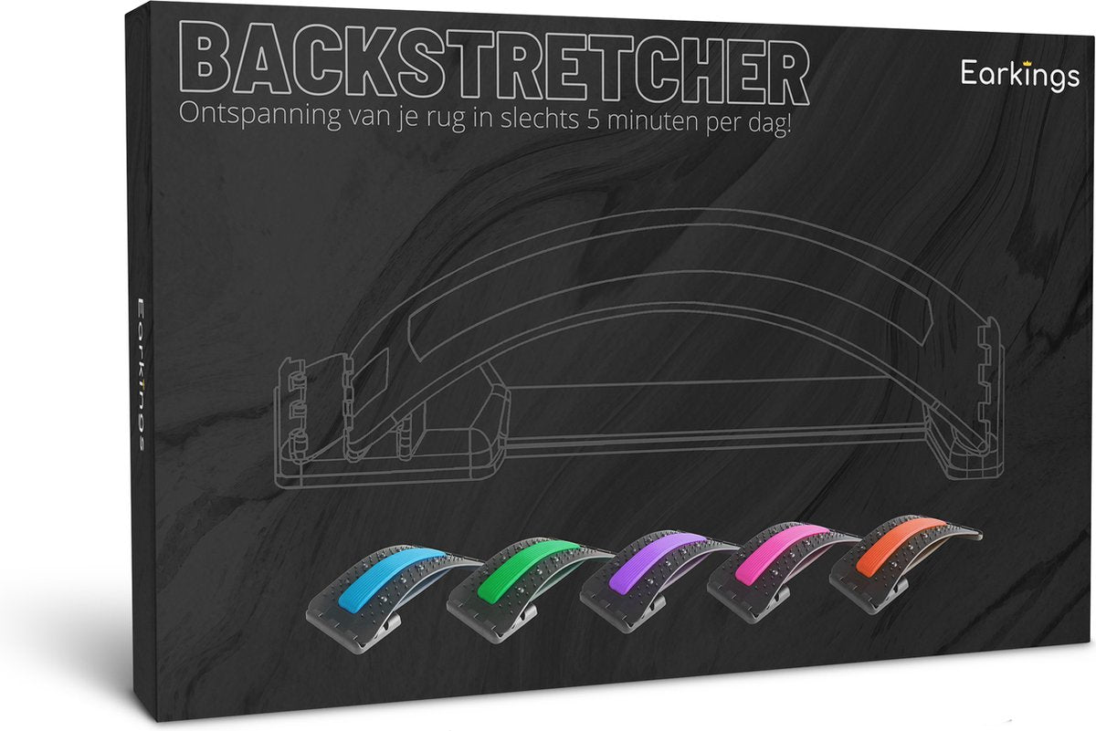 Backstretcher Massage Apparaat met Zachte Pads - blauw