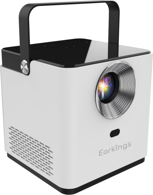 Beamer Projector including Remote Control with Android Apps - white